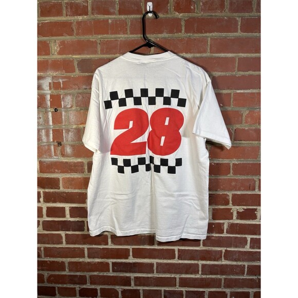 Vintage 90s Davey Allison Shirt Single Stitch Double Sided Nascar Adult XL - Picture 8 of 9